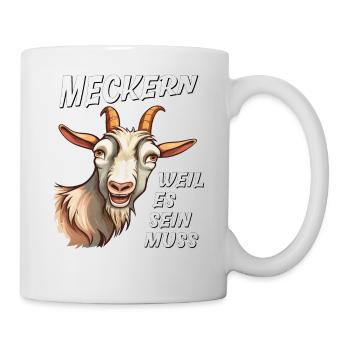 LA CHÈVRE BÊLE PARCE QU’IL FAUT - Mug blanc - blanc - Droite