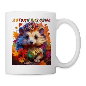 HEDGEHOG AUTUMN HAS COME - Mug - white - Right