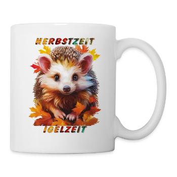 IGEL HERBSTZEIT IGELZEIT - Tasse - Weiß - Rechts