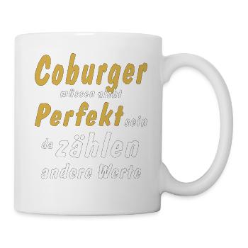 Les coburgers n’ont pas besoin d’être parfaits - Mug blanc - blanc - Droite