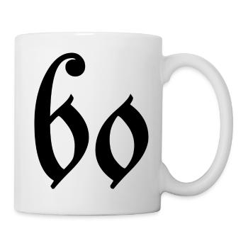 60. 60 ANS. 60e ANNIVERSAIRE. ANNIVERSAIRE 60 ANS. - Mug blanc - blanc - Droite