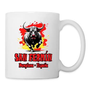 San Fermín. Pamplona. Spain. Sanfermines design - Mug - white - Right