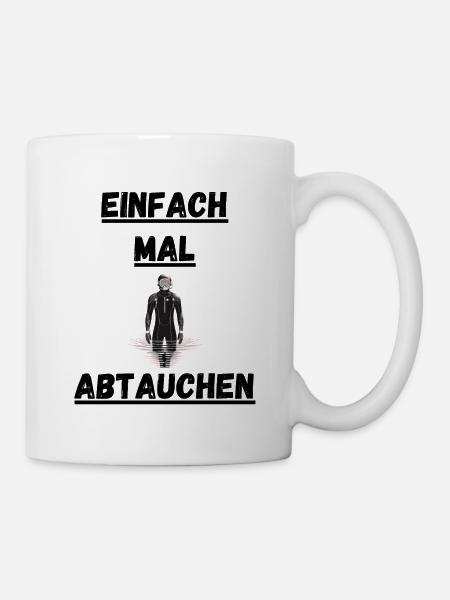 Tauchen - Tasse - Weiß