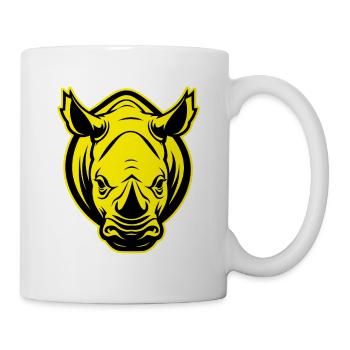 Rhino Animal Portrait - Mug - white - Right