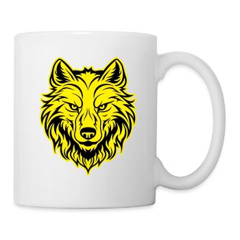 Wolf Animal Portrait - Mug - white - Right