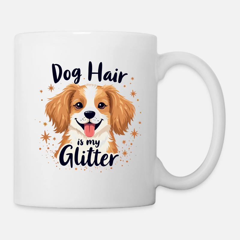 HUNDEHAARE SIND MEIN GLITZER - Tasse - Weiß