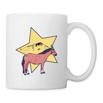 Pferd Pferde Wilder Westen Western Westernpferd - Tasse - Weiß - Rechts