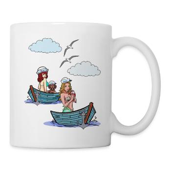 Bateau de mer Bateaux Marin Marin Marins - Mug blanc - blanc - Droite