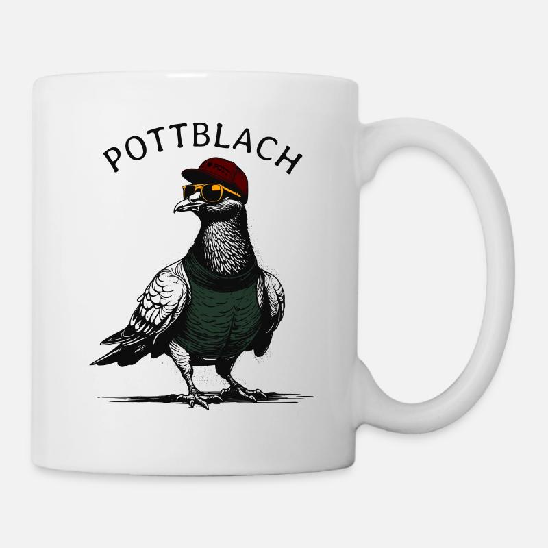 Pottblach Ruhrpott Taube - Tasse - Weiß