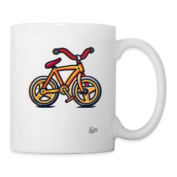 Mon premier vélo - Mug blanc - blanc - Droite