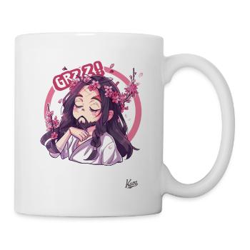 Little sweet Jesus sleeping in cherry blossoms - Mug - white - Right