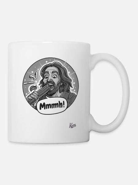 Les légumes mangent le légume Jésus - Mug blanc - blanc
