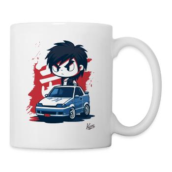 Chibi JDM Road Racer Boy - Mug - white - Right