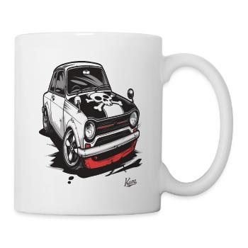 Super cool JDM pirate voiture de sport rétro - Mug blanc - blanc - Droite