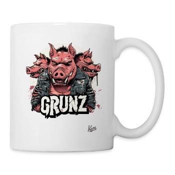 Die Schweine-Rocker-Gang - Tasse - Weiß - Rechts