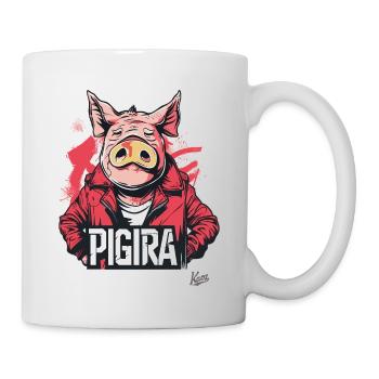 A-Kira : Parodie de film d’animation des années 90 – Pig the Pigira - Mug blanc - blanc - Droite