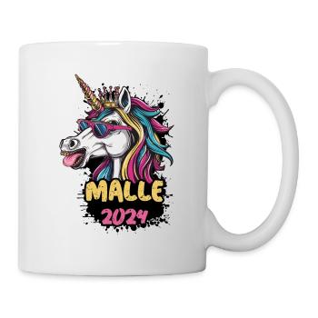 Malle 2024 Licorne - Mug blanc - blanc - Droite
