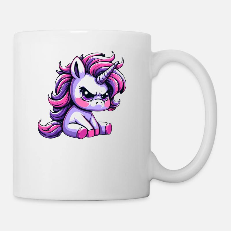 Grantiges Einhorn - Tasse - Weiß