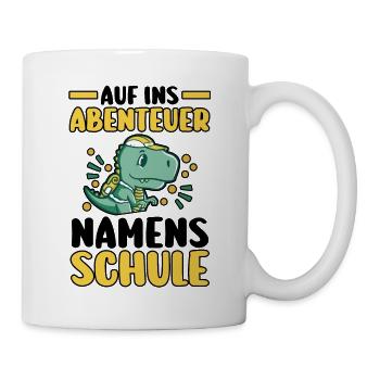 Jeunes quittant les garderies pour la rentrée scolaire Inscription des enfants à l’école - Mug blanc - blanc - Droite
