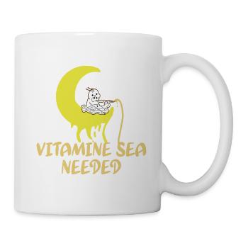 Vitamine Ozean Gebraucht lustig - Tasse - Weiß - Rechts