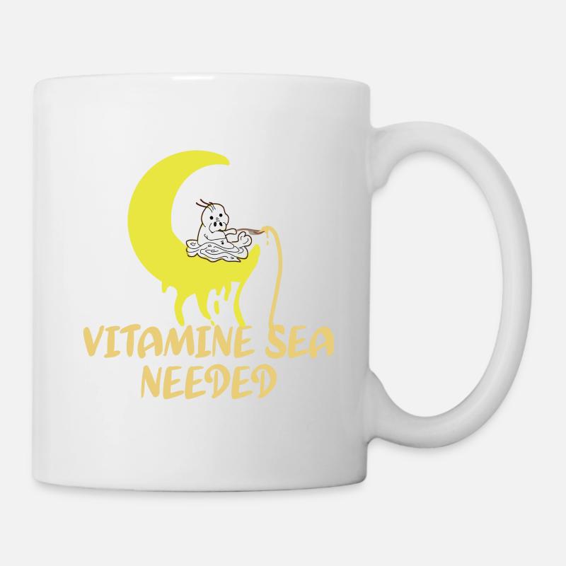 Vitamine Ozean Gebraucht lustig - Tasse - Weiß