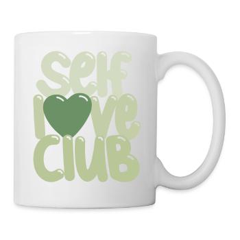 self love club. - Tasse - Weiß - Rechts