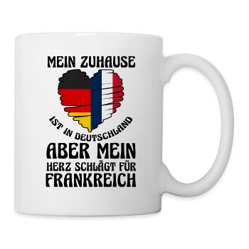 Franzosen Französisch Deutschland Frankreich - Tasse - Weiß - Rechts