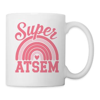 Super atsem - cadeau fin d'année - anniversaire - Mug blanc - blanc - Droite
