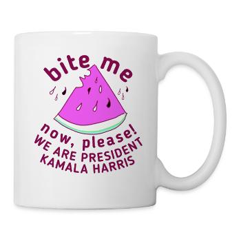 Kamala Harris, Présidente, Watermelon - Mug blanc - blanc - Droite