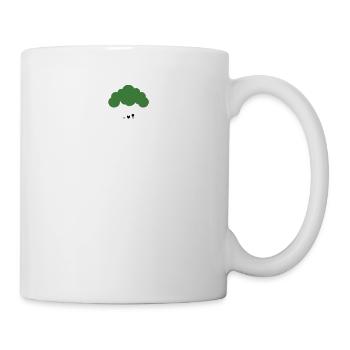 Broccoli ECG Heartbeat - Mug - white - Right