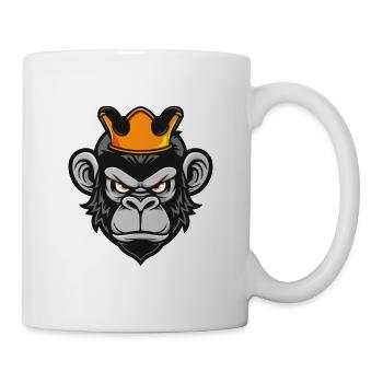 Monkey Head Crown - Mug - white - Right