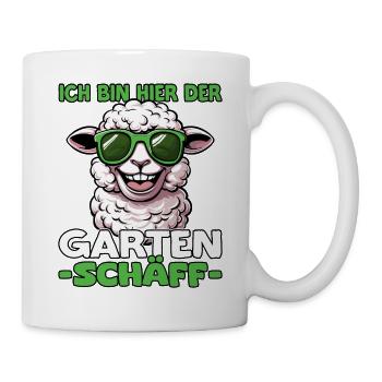Ich bin hier der Garten Schäff | Chef Gärtner - Tasse - Weiß - Rechts