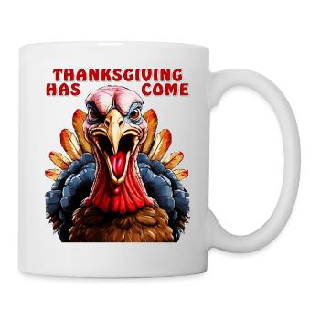 TRUTHAHN THANKSGIVING HAS COME - Tasse - Weiß - Rechts