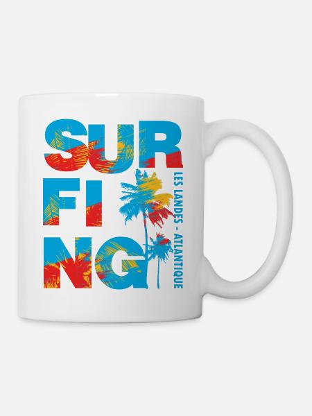 010s SURFING - Mug blanc - blanc