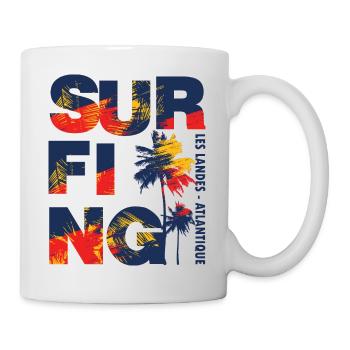 010c SURFING - Mug blanc - blanc - Droite