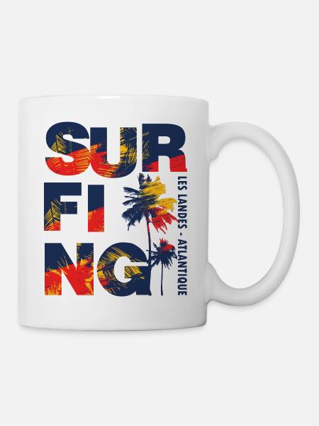 010c SURFING - Mug blanc - blanc
