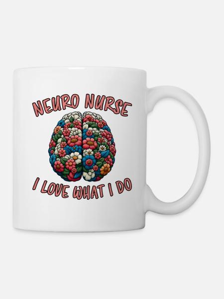 Neuro Nurse Pflegefachkraft Neurologie Geschenk - Tasse - Weiß