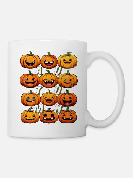 HERBST KÜRBIS - Tasse - Weiß