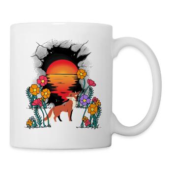 Nature Renard Renards Conte de fées Conte de fées Personnage Enfants - Mug blanc - blanc - Droite