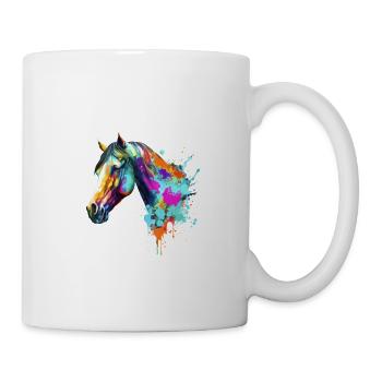Chevaux Font Mon Coeur Galop Équitation Fille Cheval - Mug blanc - blanc - Droite