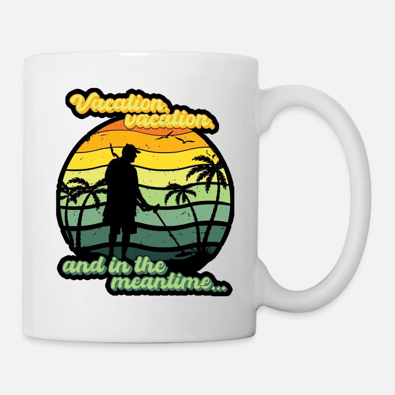 Des vacances, des vacances, et en attendant... - Mug blanc - blanc
