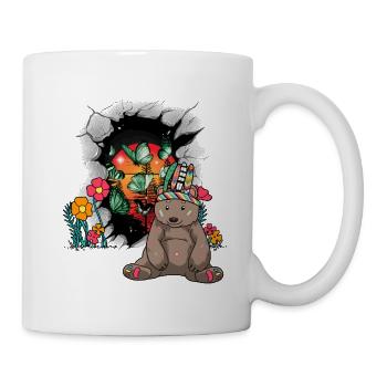 Bear Nature Nature Lover Shaman Bears Kids - Mug - white - Right