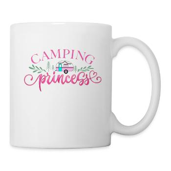 Camping Princess Pink Camper Camping d’aventure - Mug blanc - blanc - Droite