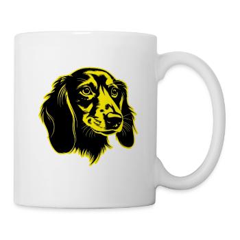 Teckel chien animal portrait teckel - Mug blanc - blanc - Droite