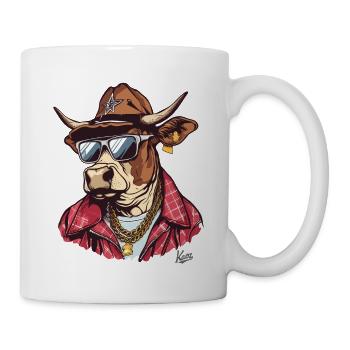 Super Cool Ranger Cowboy Bull - Mug - white - Right