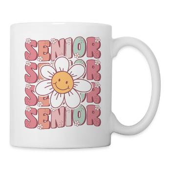 Groovy Senior 12e année Retour à l’école Premier jour - Mug blanc - blanc - Droite