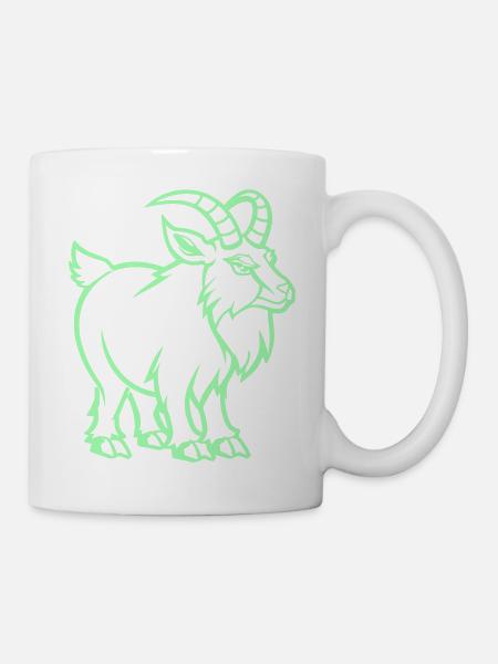 steinbock - Tasse - Weiß