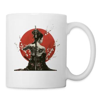 Japan Tradition Japanisch Kultur Frau - Tasse - Weiß - Rechts