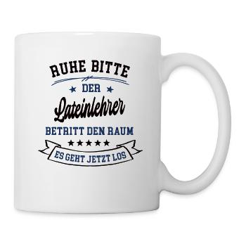 Lateinlehrer Spruch Schule Lehrer Latein Latinist - Tasse - Weiß - Rechts