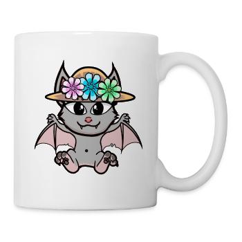 Halloween Bat Bats Kids Child - Mug - white - Right